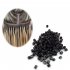 500pcs Silicone Micro Ring Aluminium Rings Links Beads Hair Extensions Tools for Human Hair Dark brown