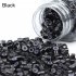500pcs Silicone Micro Ring Aluminium Rings Links Beads Hair Extensions Tools for Human Hair brown