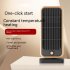 500w Fan Heater 120 Degree Wide Angle Portable Fast Heating Electric Heater for Bedroom Office Indoor Use EU Plug