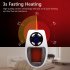 500w Portable Electric Heater Led Display Remote Control Household Radiator Warmer Machine with Timer UK Plug