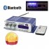 502S Mini Bluetooth Amplifier Remote Control USB SD Card Player FM Radio Power Amplifier 12V blue Bluetooth power amplifier
