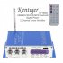 502S Mini Bluetooth Amplifier Remote Control USB SD Card Player FM Radio Power Amplifier 12V blue Bluetooth power amplifier