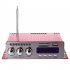 502S Mini Bluetooth Amplifier Remote Control USB SD Card Player FM Radio Power Amplifier 12V red Bluetooth power amplifier