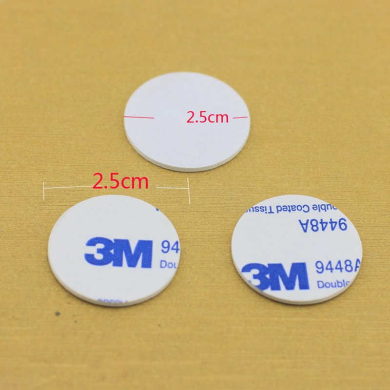 50CPS Double Sided Foam Tape Strong Pad Mounting Rounds Car  Home Use Adhesives 2.5cm diameter