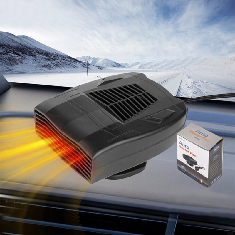 Car Heater Plug-in Cigarette Lighter Heating/Cooling Fan Windshield Defroster Demister 12V/24V Universal Heater 24V