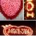 50Pcs Artificial Rose Heads for Home Bouquet Wedding Decoration Bright red 1 