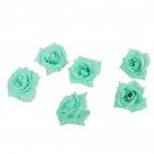 50Pcs Artificial Rose Heads for Home Bouquet Wedding Decoration Tiffany Blue 3#