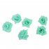 50Pcs Artificial Rose Heads for Home Bouquet Wedding Decoration Tiffany Blue 3 