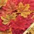 50Pcs Pack Delicate Fall Artificial 8cm Maple Leaves for Weddings Events Decorating  Green orange
