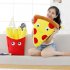 50cm Creative Simulation Pizza and Chips Plush Pillow Staffed Soft Funny Plush Toys Festival Decor Sofa Cushion Birthday Gift
