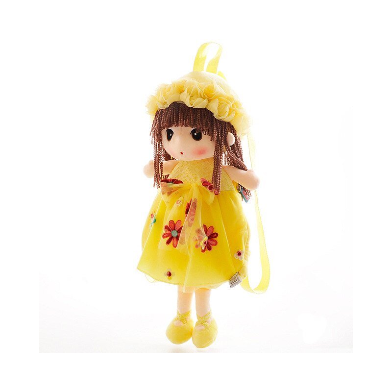 50cm Fairy Plush Backpacks Sweet Flower Doll Shoulder Bag Cartoon Children's Backpack for 2-6 Years Old Girls Birthday Gifts