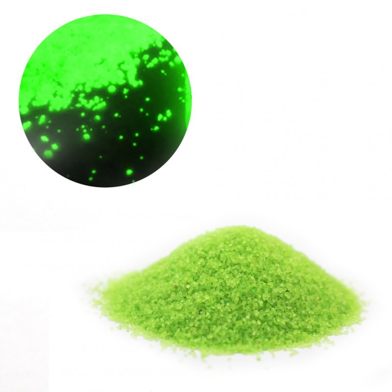 50g Luminous Sand Glow in The Dark Party DIY Bright Paint Star Wishing Bottle Fluorescent Particles Toy yellow-green