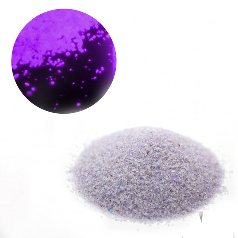 50g Luminous Sand Glow in The Dark Party DIY Bright Paint Star Wishing Bottle Fluorescent Particles Toy purple