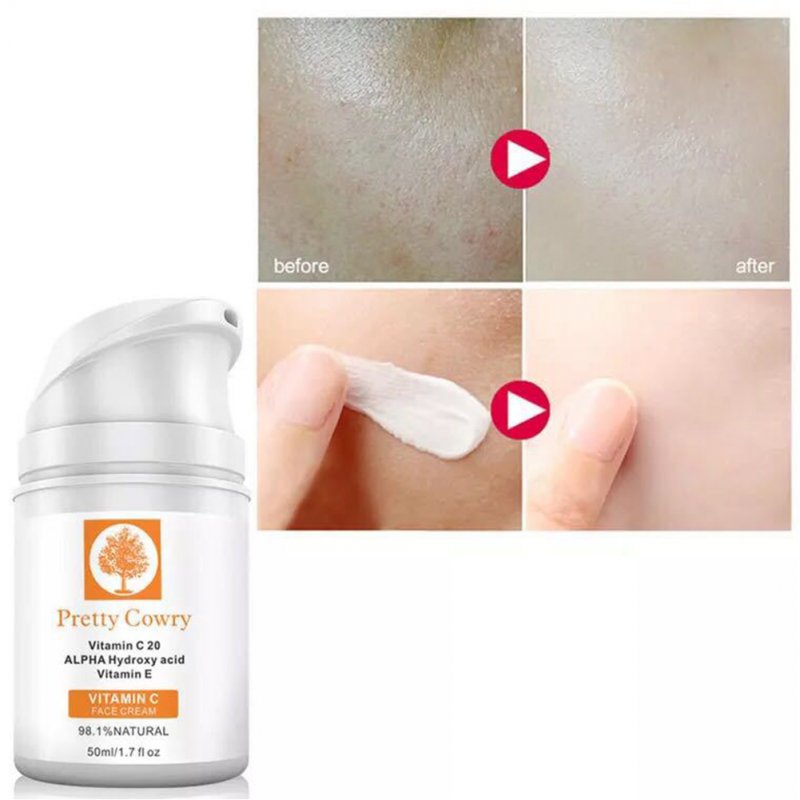 50ml Vitamin C Face Cream Moisturizng Anti Aging Anti Wrinkle Cream for Skincare  2 face cream (orange)