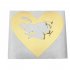 50pcs 60   70mm Golden Heart Scratch Off Stickers Creative Message Hide Postcard