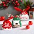 50pcs Christmas Candy Bags Cartoon Rabbit Ear Gift Bags Xmas Party Supplies red scarf bear head