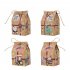 50pcs Christmas Treat Bags With Jute Twine Kraft Paper Gift Boxes Party Favors Supplies For Xmas Holiday Decor As shown in the picture