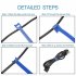 50pcs Colored Reusable Ties Hook Loop Fastener T slot Nylon Magic Data Cable Management Harness Wire Strap black