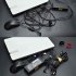 50pcs Colored Reusable Ties Hook Loop Fastener T slot Nylon Magic Data Cable Management Harness Wire Strap black