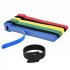50pcs Colored Reusable Ties Hook Loop Fastener T slot Nylon Magic Data Cable Management Harness Wire Strap black