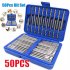 50pcs Magnetic Screwdriver Bit Set With Storage Box 75mm Ultra Long High Strength Chromium Vanadium Steel Drill Bits Set  75 x 6 35 x 6 35mm 2 95 x 0 25 x 0 25 