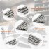 50pcs Magnetic Screwdriver Bit Set With Storage Box 75mm Ultra Long High Strength Chromium Vanadium Steel Drill Bits Set  75 x 6 35 x 6 35mm 2 95 x 0 25 x 0 25 
