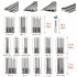 50pcs Magnetic Screwdriver Bit Set With Storage Box 75mm Ultra Long High Strength Chromium Vanadium Steel Drill Bits Set  75 x 6 35 x 6 35mm 2 95 x 0 25 x 0 25 