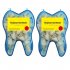 50pcs Multipurpose Dental Temporary Crown Front Teeth Replacement Kit For Makeup Scary Theme Party Makeup 50pcs