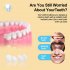 50pcs Multipurpose Dental Temporary Crown Front Teeth Replacement Kit For Makeup Scary Theme Party Makeup 50pcs