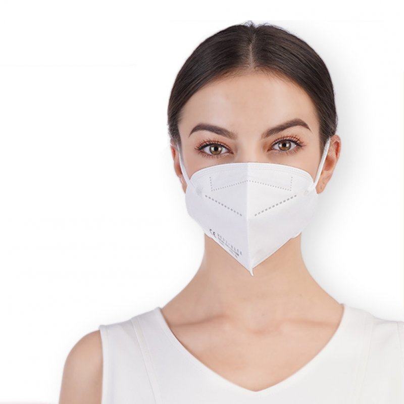 50pcs Non-woven Kn95 Protective  Mask Ffp2 Face  Mask Dust-proof Germ-proof N95  Mask 30pcs