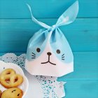 50pcs set Cute Long Ears Bunny Packaging Bag Candy Cookies Moon Cake Bag