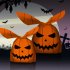 50pcs set Halloween Rabbit Shaped Candy  Wrap 13 22cm Packaging Bag Set Pumpkin ghost on white