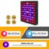 50w 81led Waterproof Grow  Light Growing Lamp Full Spectrum For Indoor Plant Hydroponic EU plug