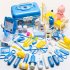 51pcs Doctor Kit For Kids Pretend Play Medical Kit With Storage Box Doctor Role Play Game Gifts For Boys Girls 51 piece set   blue