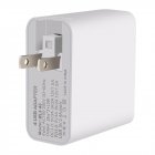 51w Qc3.0 High-power Usb Multi-port Fast Charger With Foldable Plug Mobile Phone Charger white