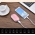5200mAh USB Rechargeable 2 in 1 Electric Hand Warmer Mini Pebbles Pocket Power Bank Silver