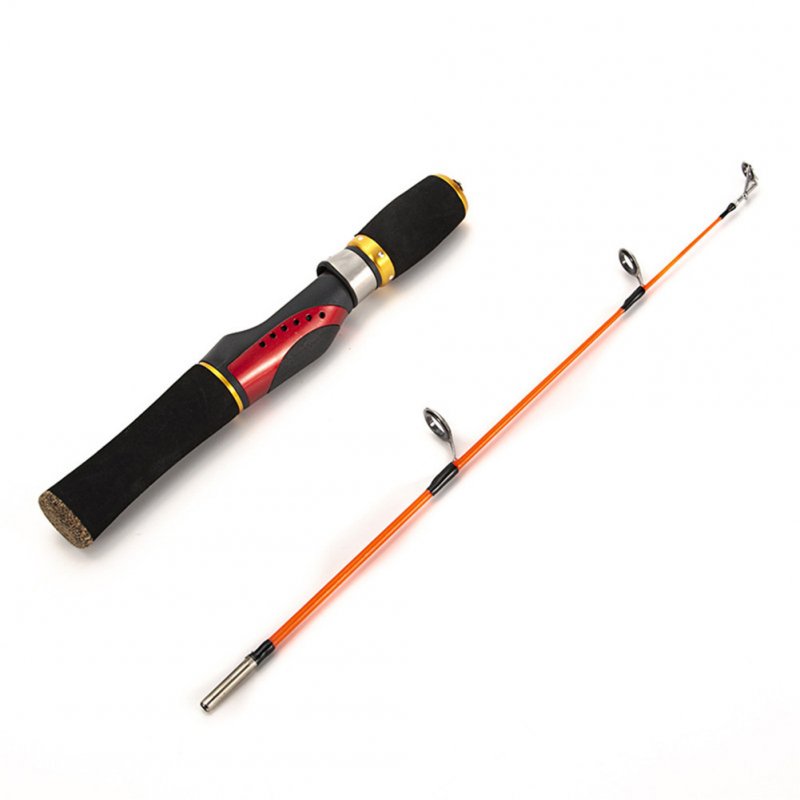 52cm Fishing Pole Double-section Glass Fiber Reinforced Plastics Ice Fishing Rods Lotus Interface Rod Gun handle