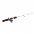52cm Fishing Pole Double section Glass Fiber Reinforced Plastics Ice Fishing Rods Lotus Interface Rod Gun handle