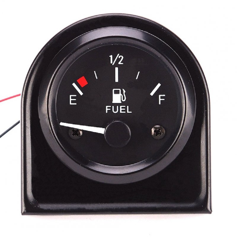 52mm Universal Fuel  Level  Gauge With Led Backlight 12v Durable Anti-rust Car Fuel Tank Meter For Car Rv Yacht Boat Motorcycle black