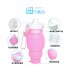 530ML Portable Silicone Folding Water Bottle Collapsible Drinking Outdoor Travel Sport Kettle Gift green