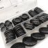 53pcs Rubber Grommet Assortment Kit Double sided Firewall Hole Plug Dust proof Guard Protective Coil as shown in the picture