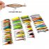 53pcs Set Fishing Lures with 3D Eyes Mixed Minnow for Pikes Bass Trout  Walleye Redfish