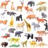 53pcs set Mini Jungle Animal Toy Set Dinosaur Wildlife Model Children Puzzle Early Education Gift