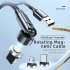 540 Rotate Magnetic Cable USB C Charging Cable Magnetic Charger Micro USB Type C Mobile Phone Cable Compatible For IPhone Red three in one