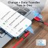 540 Rotate Magnetic Cable USB C Charging Cable Magnetic Charger Micro USB Type C Mobile Phone Cable Compatible For IPhone Red three in one
