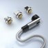 540 Rotate Magnetic Cable USB C Charging Cable Magnetic Charger Micro USB Type C Mobile Phone Cable Compatible For IPhone Red three in one