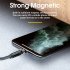 540 degree Rotate Magnetic Cable Led Indicator Light Fast Charging Cable Compatible Black Micro Interface
