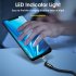 540 degree Rotate Magnetic Cable Led Indicator Light Fast Charging Cable Compatible Black Micro Interface