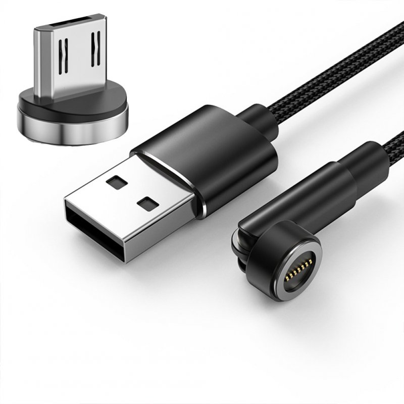 540-degree Rotating Magnetic Cable 3A Fast Charging Charger Usb Data Cable Compatible For Iphone Xiaomi Phone micro interface
