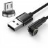 540 degree Rotating Magnetic Cable 3A Fast Charging Charger Usb Data Cable Compatible For Iphone Xiaomi Phone micro interface